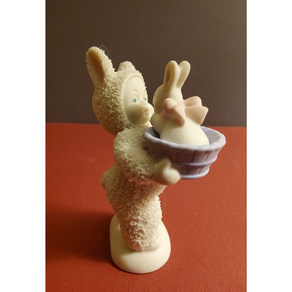 Snowbunnies "Basket of Love" figurine - Picture 2 of 4